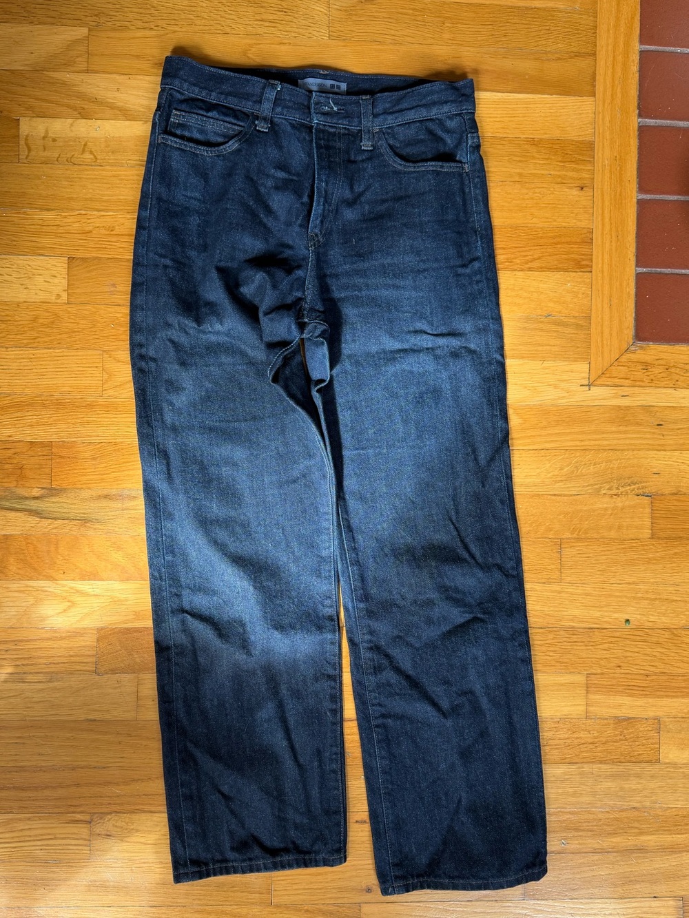 JW Anderson Uniqlo Dark Blue Straight-Leg women’s Jeans